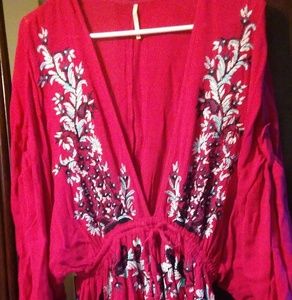 Free People embroidered dress